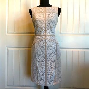 Cream Lace Cocktail Dress
